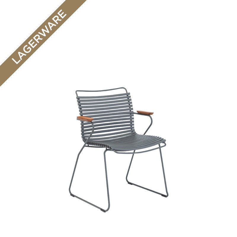 Houe CLICK Armlehnstuhl, Lamellen Dark Grey