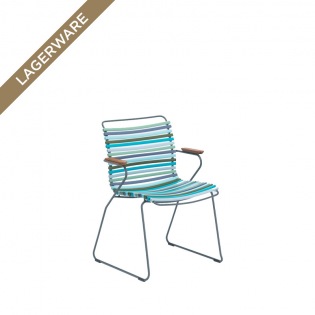 Houe CLICK Armlehnstuhl, Lamellen Multi Green Blue