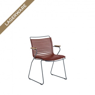 Houe CLICK Armlehnstuhl, Lamellen Paprika