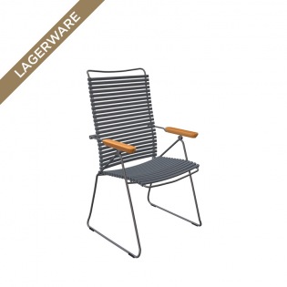 Houe CLICK Hochlehner mit verstellbare Rückenlehne, Dark Grey