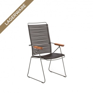 Houe CLICK Hochlehner mit verstellbarer Rückenlehne, Black