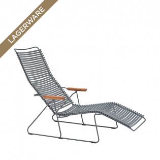 Houe CLICK Sonnenliege mit verstellbarer Rückenlehne, Dark Grey