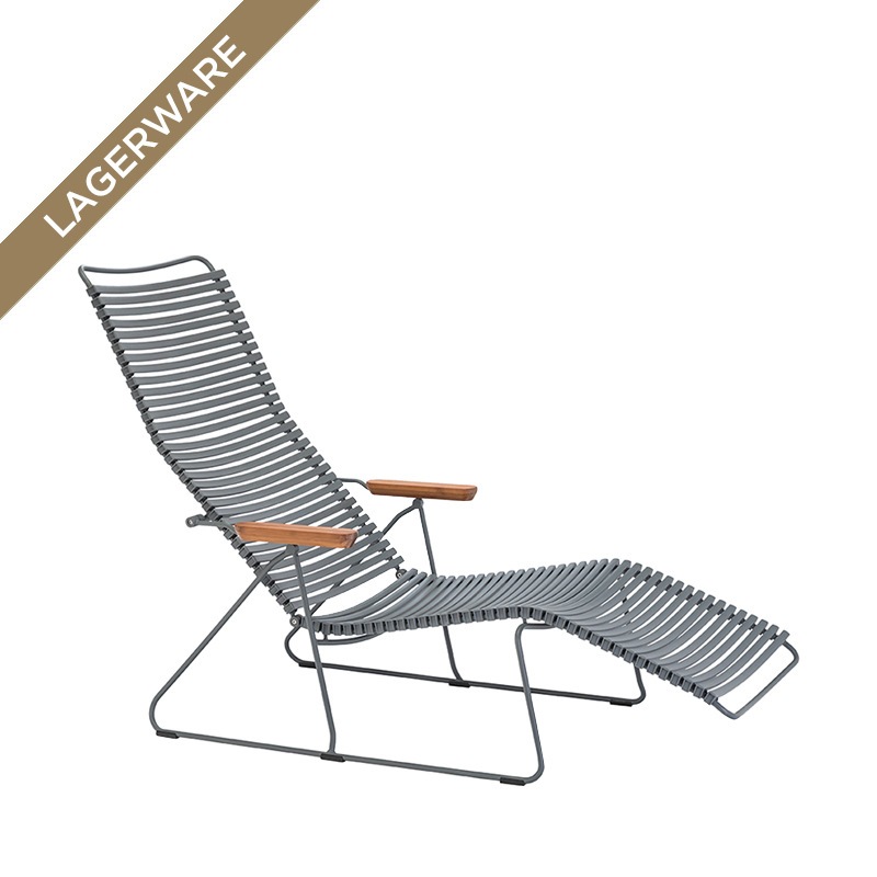 Houe CLICK Sonnenliege mit verstellbarer Rückenlehne, Dark Grey