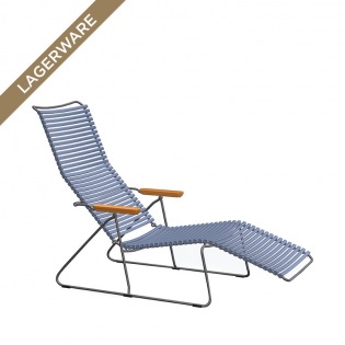 Houe CLICK Sonnenliege mit verstellbarer Rückenlehne, Pigeon Blue