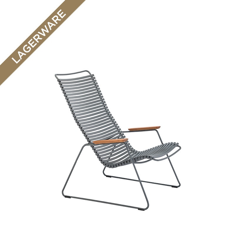 Houe CLICK Loungesessel, Lamellen Dark grey