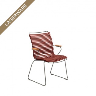 Houe CLICK Armlehnstuhl mit hoher Rückenlehne, Paprika