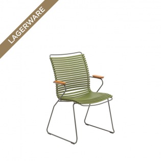 Houe CLICK Armlehnstuhl mit hoher Rückenlehne, Olive Green