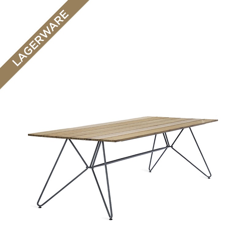 Houe SKETCH Outdoor Tisch 220 x 88 cm, Tischplatte Bambus