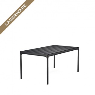 Houe FOUR Outdoor Tisch 160 x 90 cm, schwarz, Tischplatte schwarz