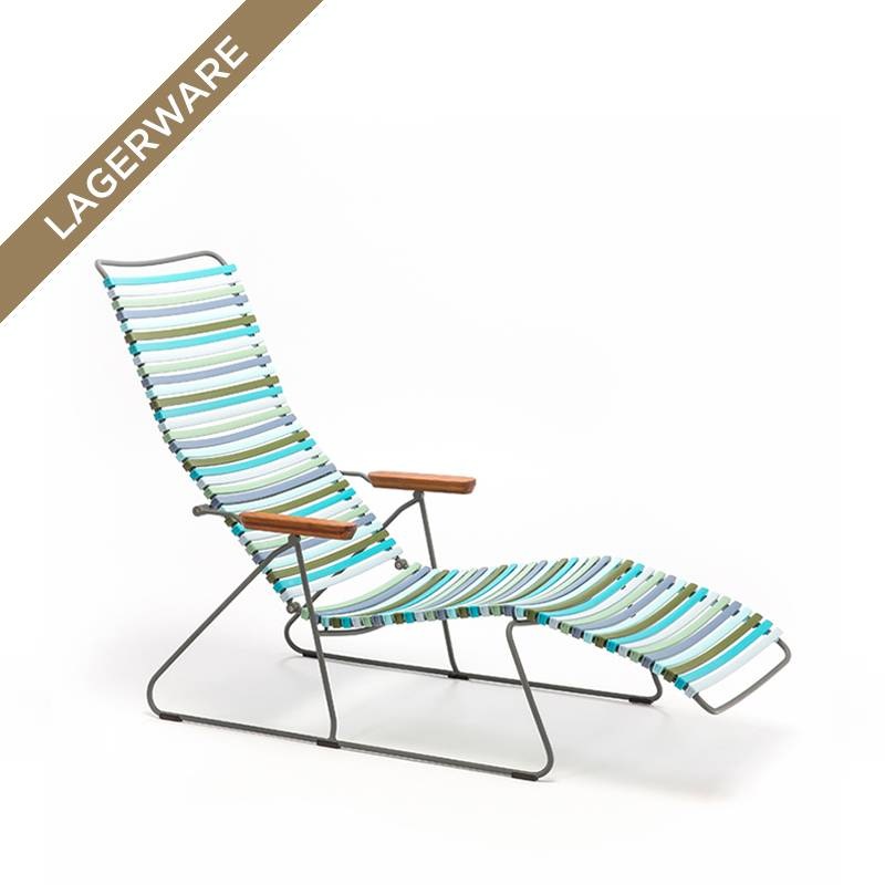 Houe CLICK Sonnenliege, verstellbare Rückenlehne, Green Blue