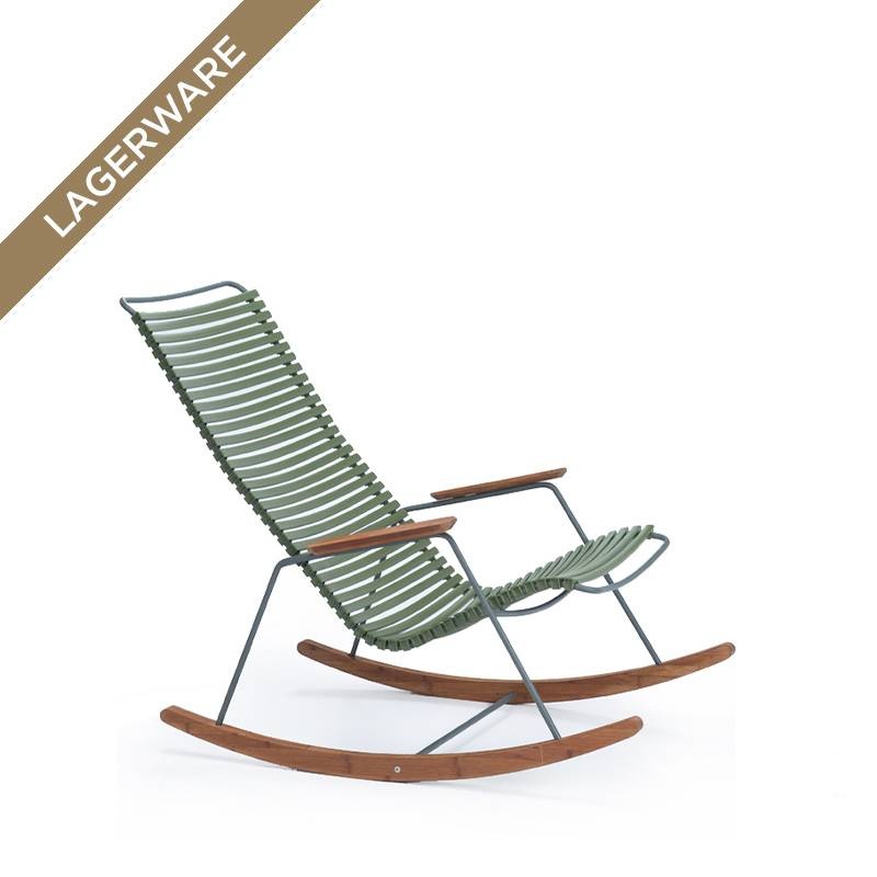 Houe CLICK Schaukelstuhl, Lamellen Olive Green
