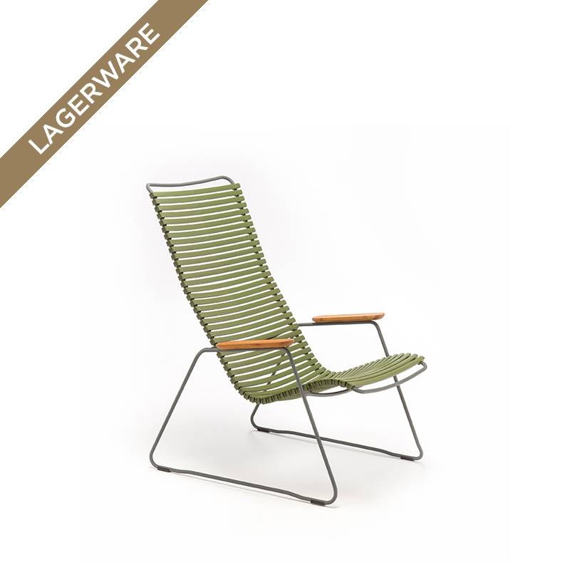 Houe CLICK Loungesessel, Lamellen Olive Green