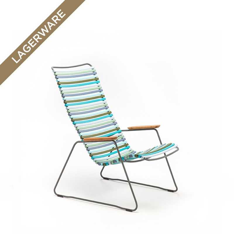 Houe CLICK Loungesessel, Lamellen Green Blue