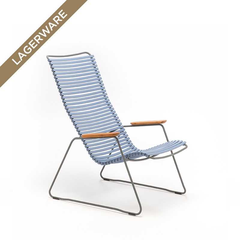 Houe CLICK Loungesessel, Lamellen Pigeon Blue