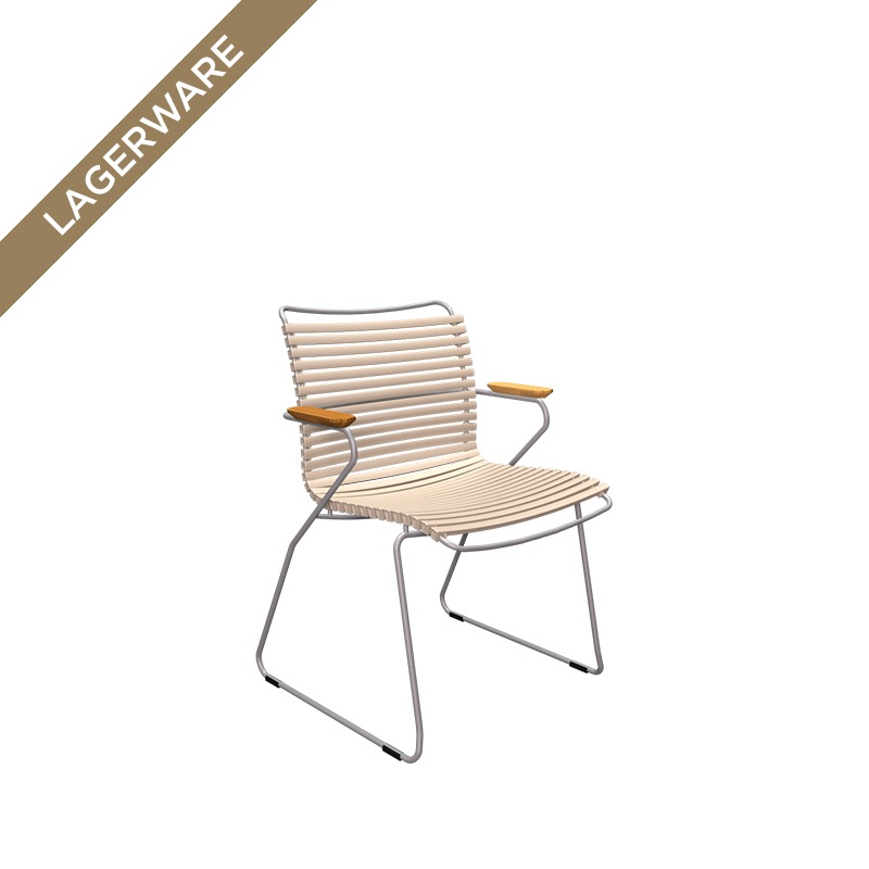 Houe CLICK Armlehnstuhl, Lamellen Beige