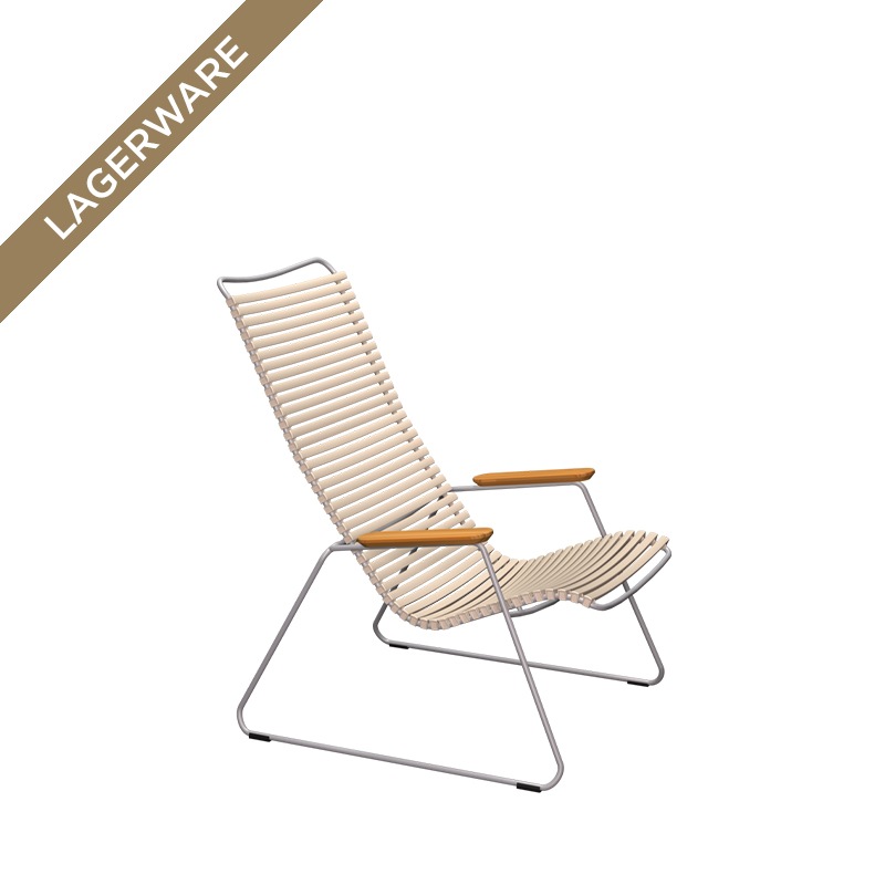 Houe CLICK Loungesessel, Lamellen Beige