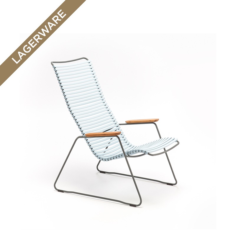 Houe CLICK Loungesessel, Lamellen Dusty Light Blue